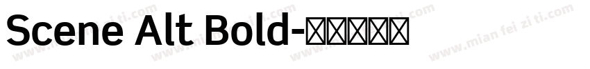 Scene Alt Bold字体转换
